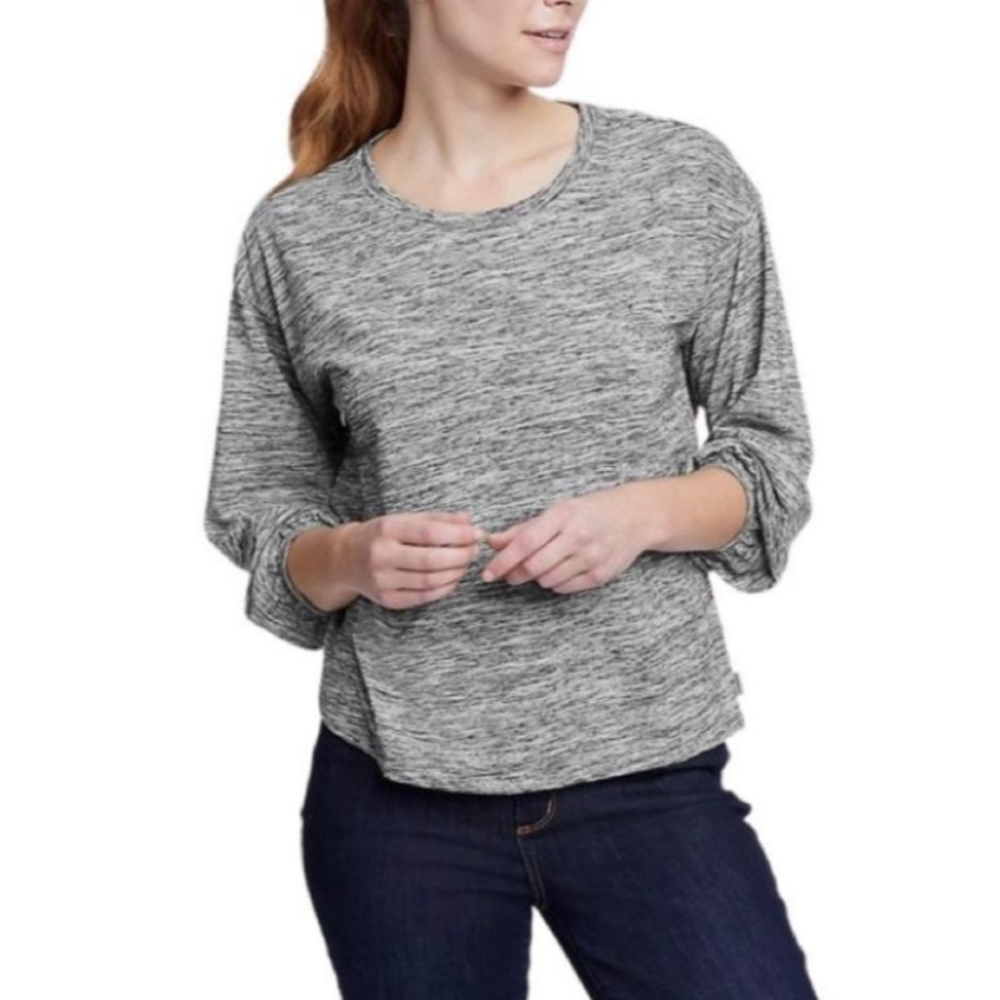 Eddie Bauer puff sleeve top